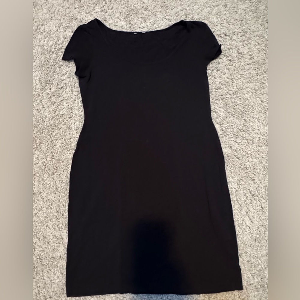 Black bodycon mini dress